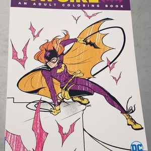 Batgirl adult coloring book